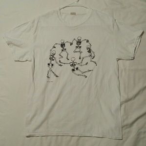 Brandy Melville Skeleton Dancing shirt